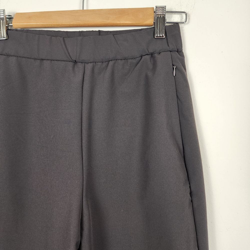 OGL NWT FuzzLuxe High Waisted Straight Leg Pull On Pant Deep Gray Womens Size XS - Picture 3 of 8